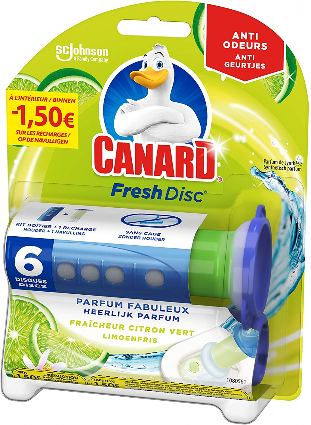 Canard Fresh discs citron vert