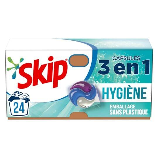 Skip Capsules 3 en 1 - Hygiène Plus - 24 capsules - Nouvel emballage  cartonné