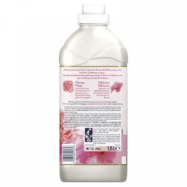 Lenor Pivoine et Hibiscus - Assouplissant - 12 x 38 Lavages Value