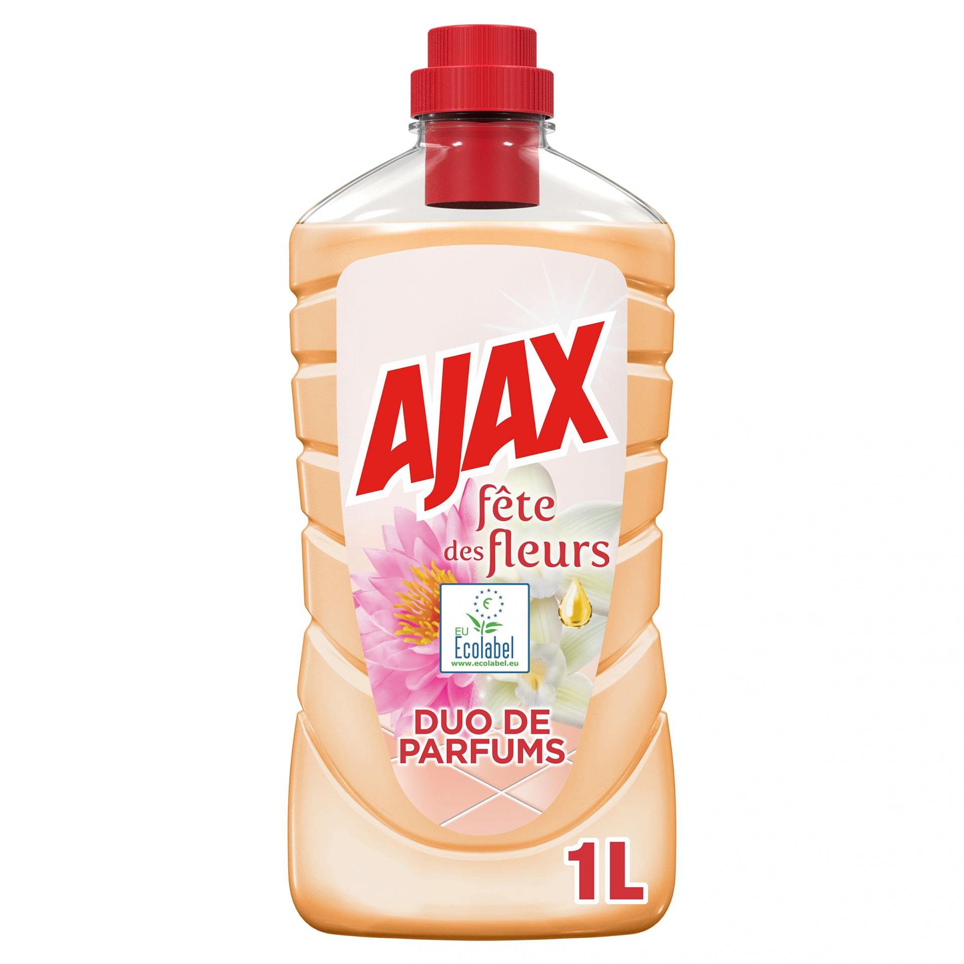 Ajax - Nettoyant ménager sols et multi-surfaces - Parfum Lotus