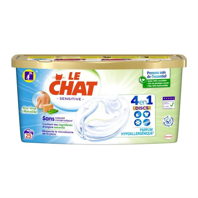 Le Chat - Lessive en capsule Sensitive (x25) commandez en ligne