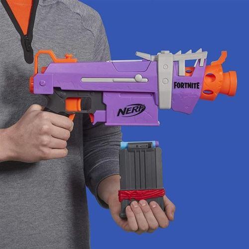 Pistolet et flechettes Nerf Fortnite Officielles orange bleu - La Poste