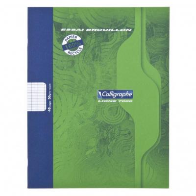7000 cahier pique brouillon 17x22 48p seyes 56g 100 recycle