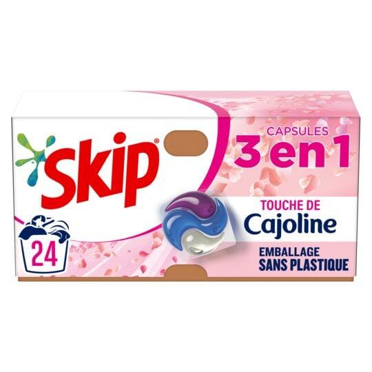 Skip Capsules 3 en 1 - Touche de Cajoline - 24 capsules - Nouvel emballage  cartonné