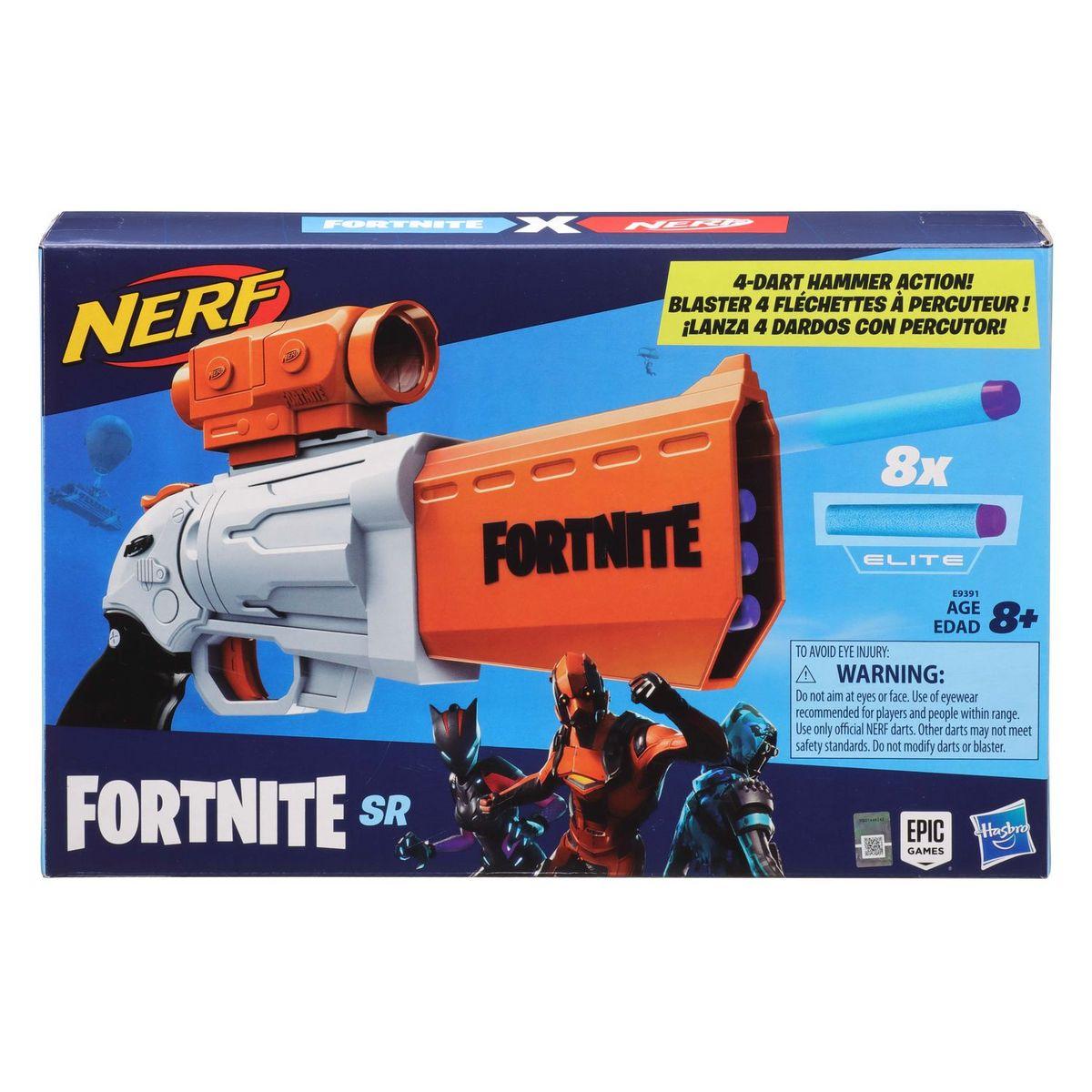 Pistolet Nerf Fortnite SR - Dès : 8 ans
