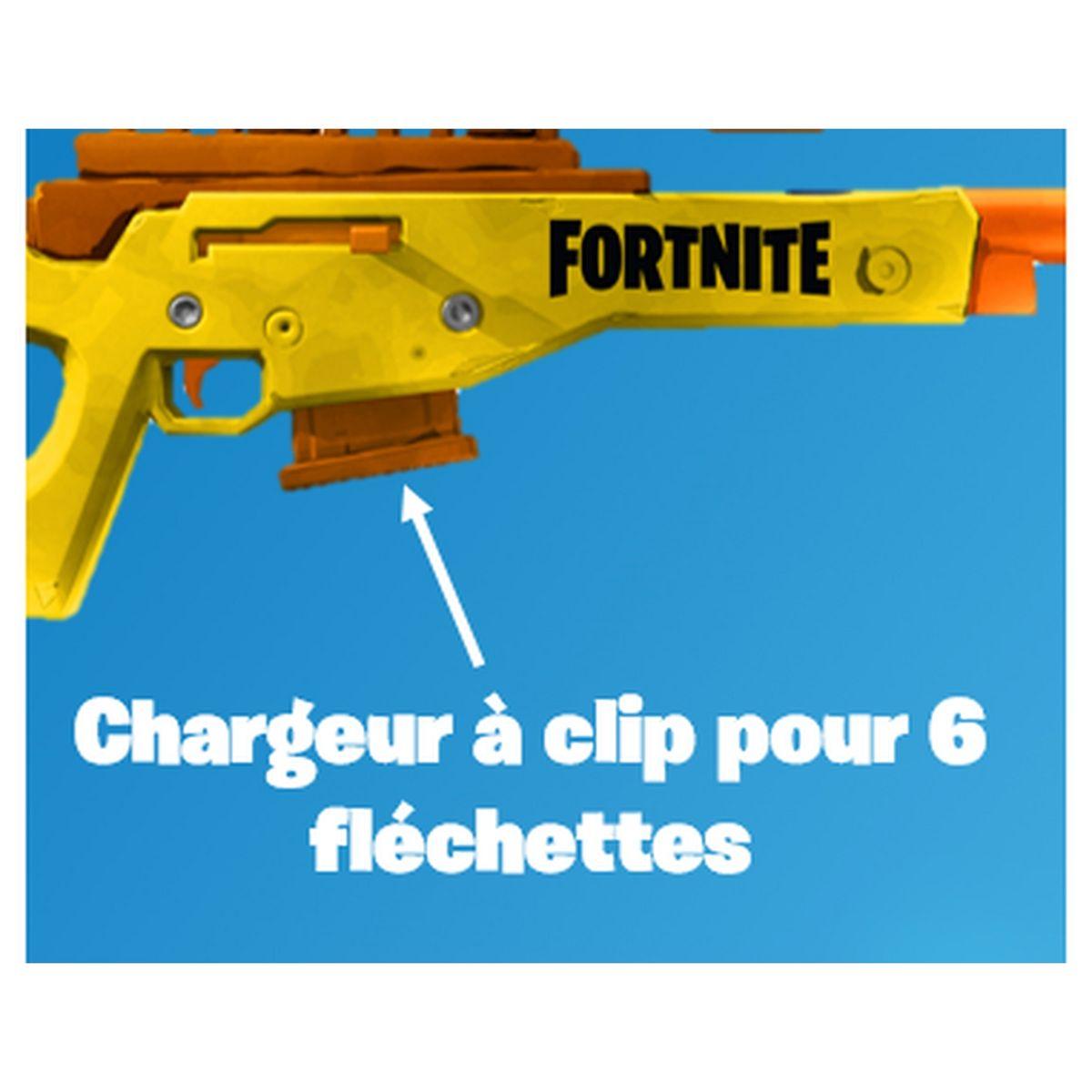 Nerf - fortnite - blaster a fléchette flare s'ouvre pour charger 3 fléchettes  nerf mega accustrike poignée d'amorçage - La Poste