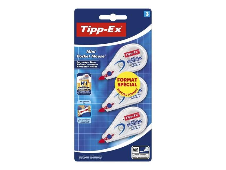LOT DE 6 - TIPP-EX - Souris blanco ruban correcteur mini pocket