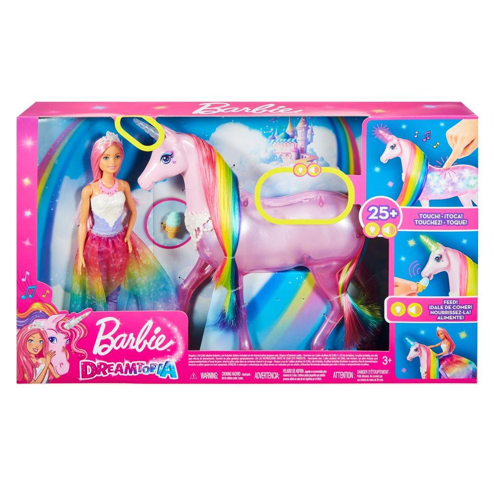 Barbie Dreamtopia & sa licorne lumières magiques