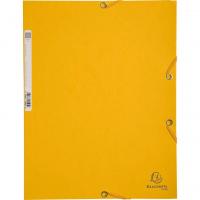 Exacompta chemisa a rabats en carton ft a4 3 rabats set de 3 pieces en 3 teintes d orange soleil