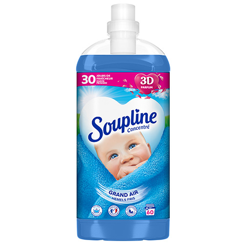 Soupline Concentré 3D Parfum - Grand Air - 60 lavages - 1,35L