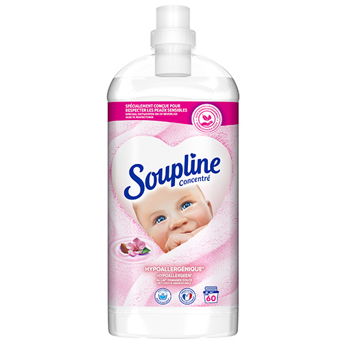 Soupline Concentré - Hypoallergénique au Lait d'Amande Douce - 60 lavages -  1,35L