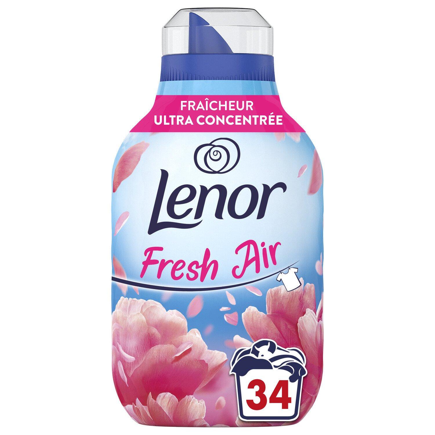 Lenor - Adoucissant concentré - Fresh' Air - Jardin en Fleurs - 34  lavages(476mL)