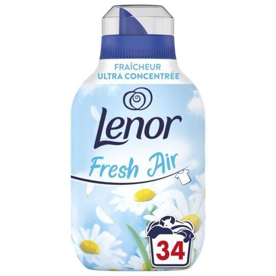 Lenor - Adoucissant concentré - Fresh' Air - Sensitive Hypoallergénique -  34 lavages(476mL)